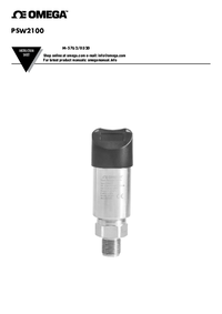 Thumbnail of document Manual - PSW2100-005C Electronic Pressure Switch w/OLED display & alarm outputs